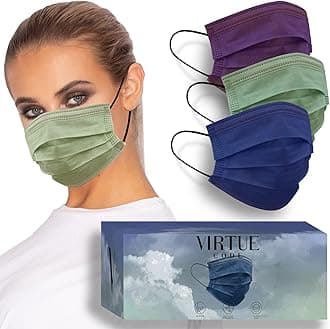 VIRTUE CODE Support Mask. 50 Disposable Face Masks for Men and Women