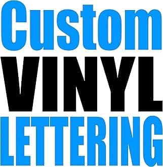 1060 Graphics 4" high Vinyl Lettering (4" high x Up to 6" Long)