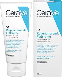 SA Renewing Foot Cream With Salicylic Acid & 3 Essential Ceramides, Exfoliating Treatment for Extremely Dry Rough Bumpy Feet, Fast-Absorbing, Dermatologist Developed, 88ml