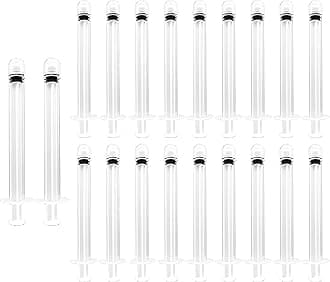 20PCS Disposable Individual Vaginial Applicator Portable Lube Injector Smooth Lube Applicator for Most Gels Lubricants Suppositories Pills and Tablets Feminine Care Applicators