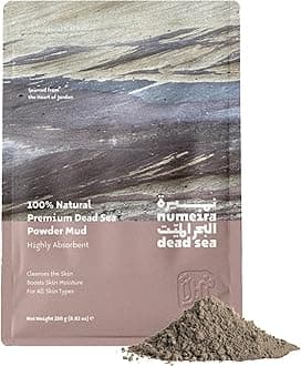 Dead Sea Mud Powder 100% Pure Cosmetic Clay Powder Rich in Minerals - Gentle Face Exfoliator Powder for Deep Cleansing, Body Scrub, or Clay Mud Mask - Pore Cleansing & Skin Detox - 250g