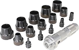 Mayhew Pro 66000 1/8-Inch to 1-3/16-Inch Imperial SAE Hollow Punch Set, 16-Piece