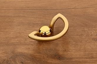 HARMONUS Knobs for Drawer & Cabinets Knob,Gold - Gold Matt Wardrobe Kitchen Door Pull Handle Knobs Square Shape Drawer Knob - (KNOBS-194- Pack of 3)