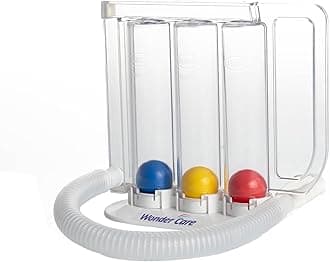 Wonder Care Deep Breathing Lung Exerciser | Incentive Spirometer | Washable & Hygienic | Non Measuring | with Handle