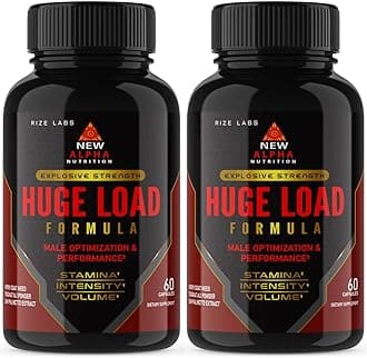 rize labs - Huge Load Formula for Men, A Complete Daily Wellness Supplement for Overall Wellness and Peak Performance, Extra Strength Formula (120 Capsules)