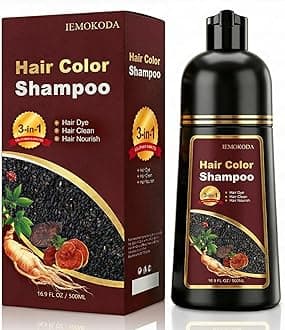 Light Brown Hair Dye Shampoo, 3-in-1 Hair Color Shampoo for Gray Hair Coverage for Women & Men, Natural Brown Shampoo Hair Dye Colors Hair in Minutes, Shampoo Tinte Para El Cabello, Champu Para Canas