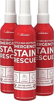 Emergency Stain Rescue Stain Remover Spray - Fast-Acting Spray for Laundry - Carpet Spot Removal & Oil, Grease & Blood Remover for Clothes & Upholstery - 4 Fl Oz (Pack of 3)