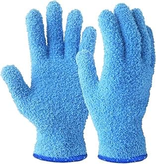 Evridwear Microfiber Auto Dusting Cleaning Gloves for House Cleaning