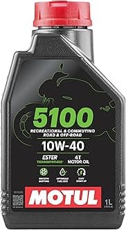 5100 4T 10W-40 Technosynthese Semi-Synthetic Engine Oil for Bikes | API SL/SJ/SH/SG | Advanced Engine Protection, Smooth Gear Shifting & Reliable Performance | 1L