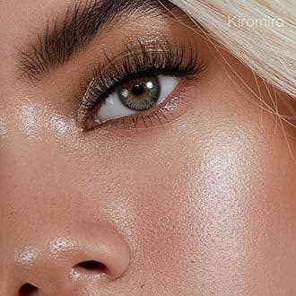 False Eyelashes Clear Band Faux Mink Lashes Fluffy 18mm Long Dramatic Invisible Wispy Lashes Fake Eye Lashes Pack by Kiromiro