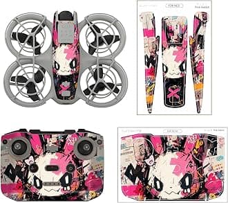 Neo Skin Stickers Set for DJI Neo Drone and Remote, Waterproof Drone Skin PVC Sticker Decal, Anti-Scratch Protective Film for DJI Neo Accessories (7)