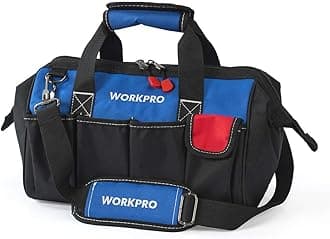 - WORKPRO 14-inch Tool Bag, Multi-pocket Tool Organizer with Adjustable Shoulder Strap