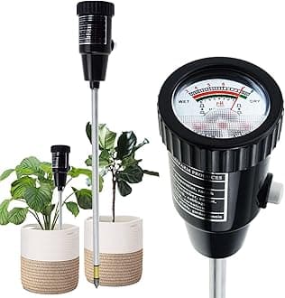 Soil PH Meter, Soil Moisture Sensor Meter, Soil PH Tester Gardening Tool Kits for Plant, Tree, Soil Tester for Moisture Great for Garden, Lawn, Farm, Indoor & Outdoor Use 295mm Long