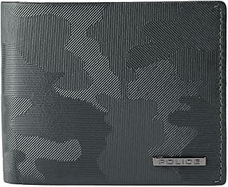 Men's Wallet Genuine Leather Bi-fold with Coin Pocket, Slim Card Holder with Gift Box, Camouflage Black