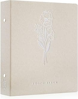 Lanpn Photo Album 4x6 400 Pockets, Linen Photo Albums Holds 400 Vertical Pictures Only Beige