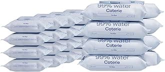CoterieBaby Wipes Bundle, 16 Pack Travel Wipes (288 count) + 8 Pack Wipes (448 Count), Unscented, 99% Purified Water, Plastic-Free & Plant-Derived Fibers