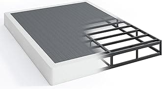 7 Inch Low Profile Box Spring, Sturdy Metal Frame Mattress Foundation, Easy Assembly, Quiet & Noise-Free, Queen Size