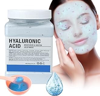 Jelly Mask for Facials Professional, Hydrating & Moisturizing Peel-Off Natural Gel Face Mask SkinCare, Professional Spa Use Jelly Face Masks, Deep Hydration & Glow 23 Fl Oz (Hyaluronic Acid)