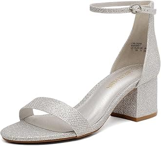 Womens Low-Chunk Low Heel Pump Sandal