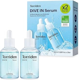 Torriden DIVE-IN Low-Molecular Hyaluronic Acid Serum, 1.69 fl oz (2 Pack) | Fragrance-free Face Serum for Dry, Dehydrated, Oily Skin | Vegan, Clean, Cruelty-Free Korean Skin Care