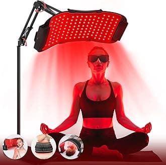 LuxRenew Max Multifunction Red Light Therapy for Body and Face, 850nm Near-Infrared Light Therapy LED Mask Facial Body Beauty Equipment for Skin Care at Home, Without Stand