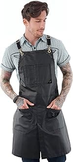 Coated Apron - Water resistant, X Back