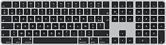 AppleMagic Keyboard with Touch ID and Numeric Keypad: Wireless, Bluetooth, Rechargeable. Works with Mac Computers with Apple Silicon; French - Black Keys
