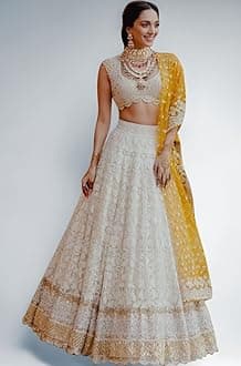 Women's Georgette Embroidery Sequence Work Lehenga Choli with Dupatta For Women Semi-Stitch