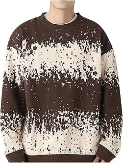 Men Sweater Crew Neck Long Sleeve Sweaters Casual Pullover Sweater Cable Knit Pullover Plus Size Warm Winter Outwear