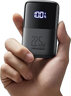 INIU Power Bank, Smallest 22.5W 10000mAh Portable Charger, USB C in&out Fast Charging 3 Ports Mini Battery Pack with Phone Holder for iPhone 17 16 15 14 13 Pro Max Samsung S25 S24 Google iPad Tablet