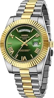 Men Watches Analog Quartz Stainless Steel Rose Gold Silver Watches for Men Waterproof Business Classic Desiger Wrist Watch with Day Date