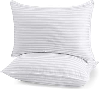 Utopia Bedding Cotton blend Bed Pillows For Sleeping Standard Size, Set of 2, Cooling Hotel Quality, For Back, Stomach Or Side Sleepers