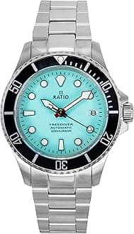 RATIO FreeDiver Sapphire Crystal Diver Watch Japanese Automatic Dive Watch 200m Water Resistant Diving Watch for Men