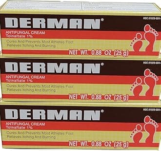 Antifungal Cream for the Treatment of Athlete's Foot (3 Pack (0.88 Ounce))