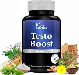 Testo Boost Supplement for Men - Stamina, Endurance & Energy Support - Male Testosterone Booster w/Fenugreek, Tribulus, Tongkat Ali, Horny Goat Weed