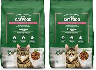 by Amazon - Complete Dry Cat Food with Salmon, Tuna and Vegetables, 2 pack of 3kg