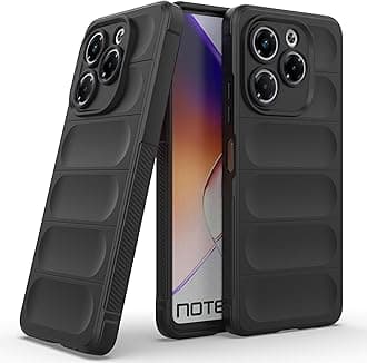 amazon basics Back Case Cover for Infinix Note 40X 5G | Compatible for Infinix Note 40X 5G Back Cover | Liquid Silicon Magic Case with Camera Protection | Black