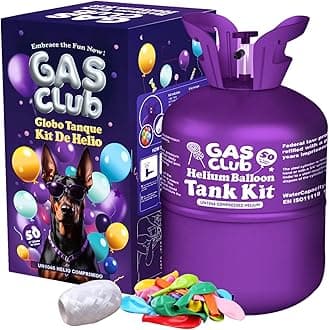 13L Helium Tank for Balloons At Home Up To 50 Latex Balloons Helium Balloon tank