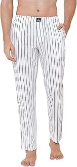 100% Cotton Comfortable Men's Lounge Pants Leisure-Wear with an Elastic Waist-Band and Regular Fit -Machine Washable Stay at Home Pyjama - Expert Featuring A Plush to The Touch Feel