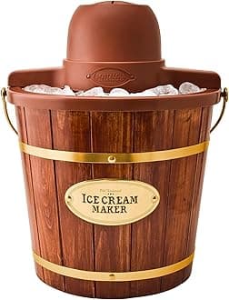 ICMW400 Vintage Collection 4-Quart Wood Bucket Electric Ice Cream Maker with Easy-Clean Liner