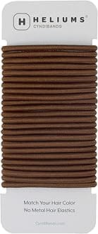 Elastic Hair Ties – Brown - No Damage 4mm Ponytail Holders for Women & Kids, 24-Pack Hair Elastics in Neutral Colors