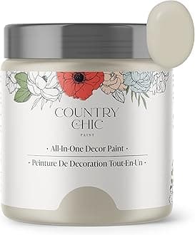 Country Chic Paint Chalk Style - for Furniture, Home Decor, Crafts - Eco-Friendly - All-in-One - No Wax Needed (Sunday Tea [Warm Grey], Sample (4 oz))