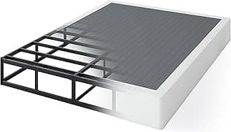 9 Inch High Profile Box Spring, Sturdy Metal Frame Mattress Foundation, Easy Assembly, Quiet & Noise-Free, Full Size