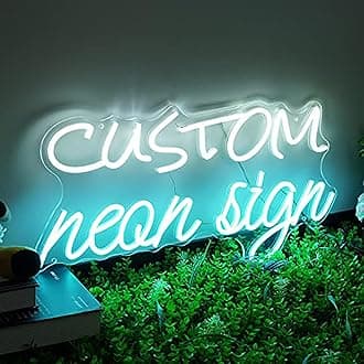 IbayNawi Custom LED Neon Signs for Wall Decor, Personalized Name Sign for Wedding, Birthday, Bar & Business Gifts