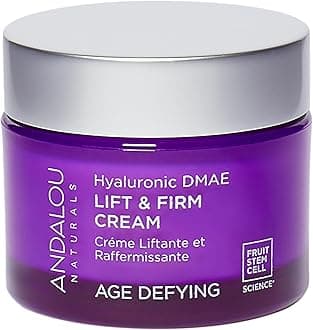 Andalou Naturals Hyaluronic DMAE Lift & Firm Skin Cream | Anti Aging Face Moisturizer with Hyaluronic Acid | Helps Reduce Fine Lines & Wrinkles | 1.7 oz