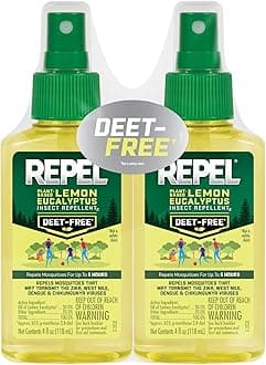 REPEL HG-24109 Lemon Eucalyptus Natural Insect Repellent with 4 oz Pump Spray, Twin Pack