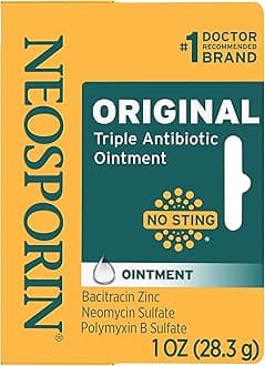 Original First Aid Antibiotic Ointment with Bacitracin Zinc for Infection Protection, Wound Care Treatment & Scar Appearance Minimizer for Minor Cuts, Scrapes and Burns, 1 oz
