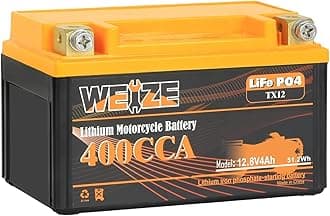 Weize YTX7A-BS Lithium Battery YTX9-BS Motorcycle Battery YTX12-BS ATV Battery 4AH