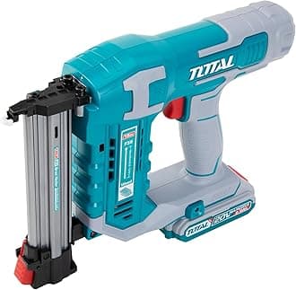 Total Lithium-Ion Cordless Brad Nailer Kit 20V - 3 Nails/Second, 105-Piece Magazine Capacity, 1000 Brad Nails Included for Woodworking and DIY Projects 1 Battery & Charger