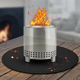 20'' Fire Pit Mat for Solo Stove Mesa/XL Tabletop Fire Pit,4-Layer Fireproof Heat Resistant Under Grill Mat